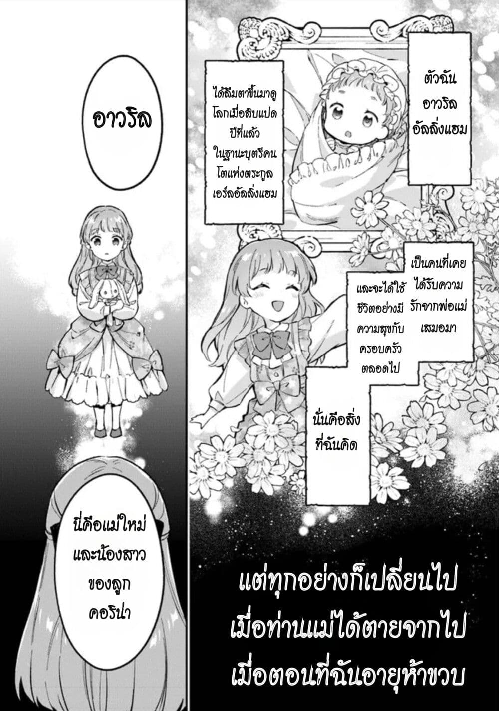 อ่านมังงะ An Incompetent Woman Wants to Be a Villainess ~The Daughter Who Married as a Substitute for Her Stepsister Didn’t Notice the Duke’s Doting~ ตอนที่ 1/11.jpg